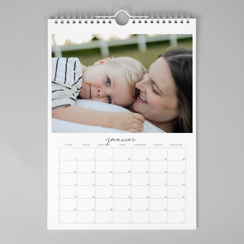 Calendrier personnalisé Petits Bonheurs Quotidiens A3 pas cher
