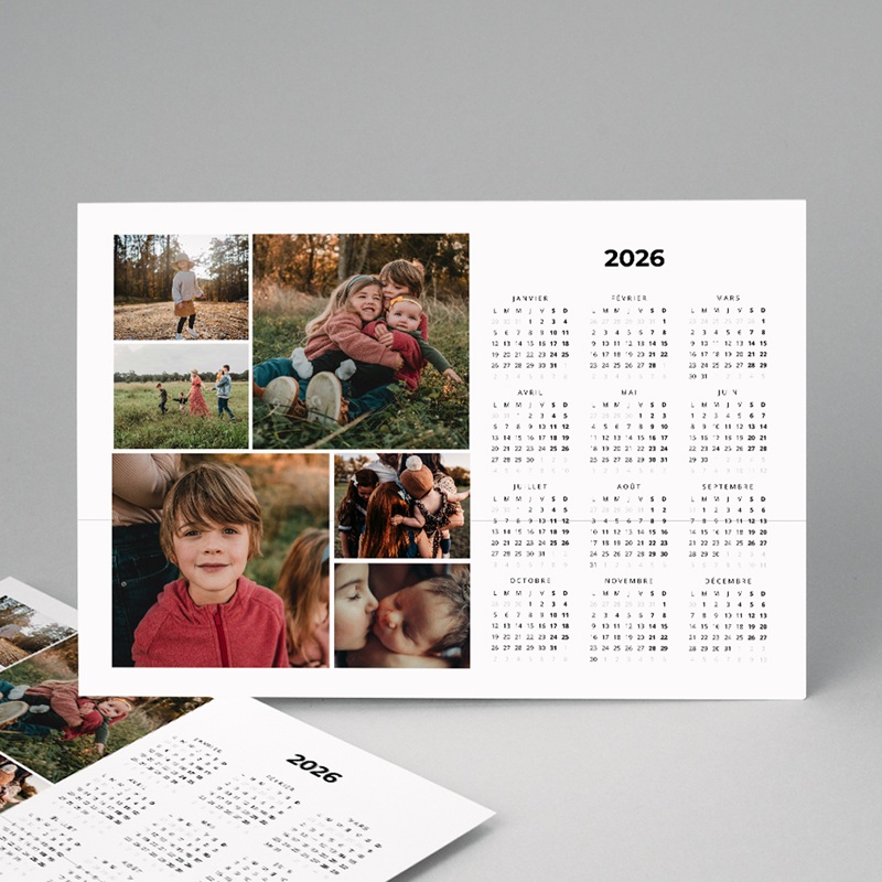 Calendrier personnalisé Au Fil du Temps A3 paysage pas cher
