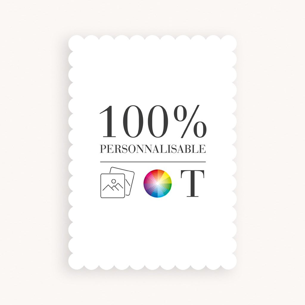 Faire-part de Baptême Do It Yourself Baptême Biscuit portrait