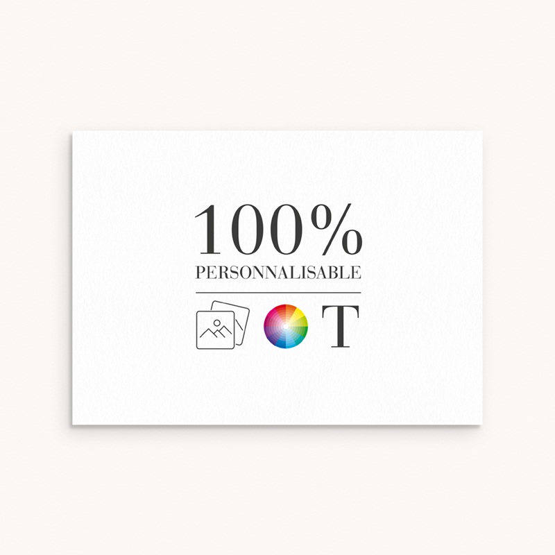 Faire-part de Baptême Do It Yourself Baptême Rectangle paysage