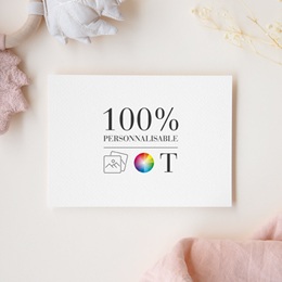 Faire-part de Baptême Do It Yourself Baptême Rectangle paysage gratuit