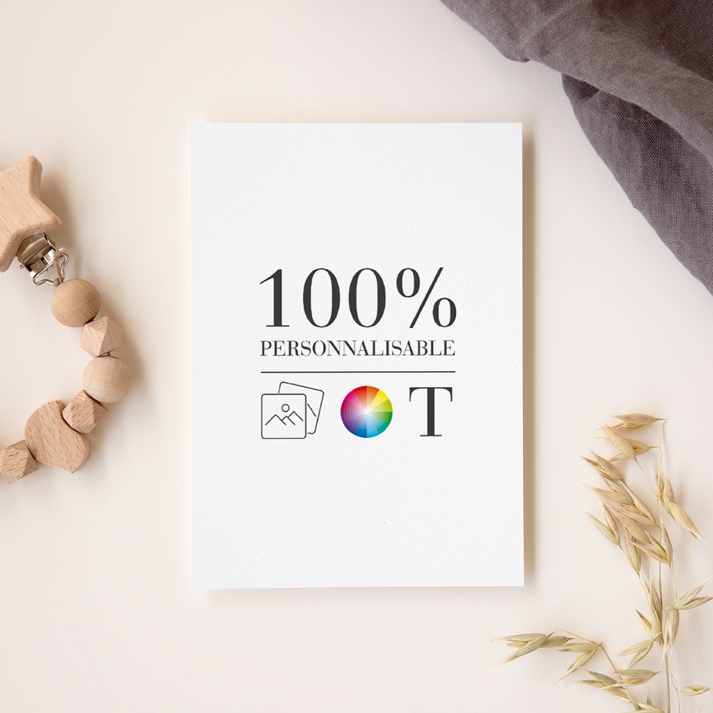 Faire-part de Baptême Do It Yourself Baptême Rectangle portrait gratuit