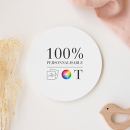 Faire-part de Baptême Do It Yourself Baptême Rond gratuit
