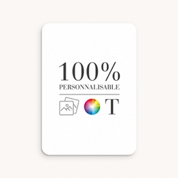 Faire-part de Baptême Do It Yourself Baptême Rectangle portrait bords arrondis