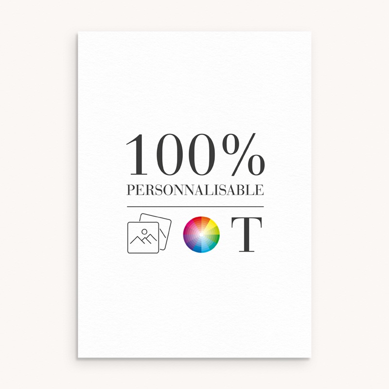 Faire-part de Baptême Do It Yourself Baptême Grand format rectangle