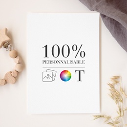 Faire-part de Baptême Do It Yourself Baptême Grand format rectangle gratuit