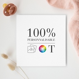 Faire-part de Baptême Do It Yourself Baptême Carré gratuit