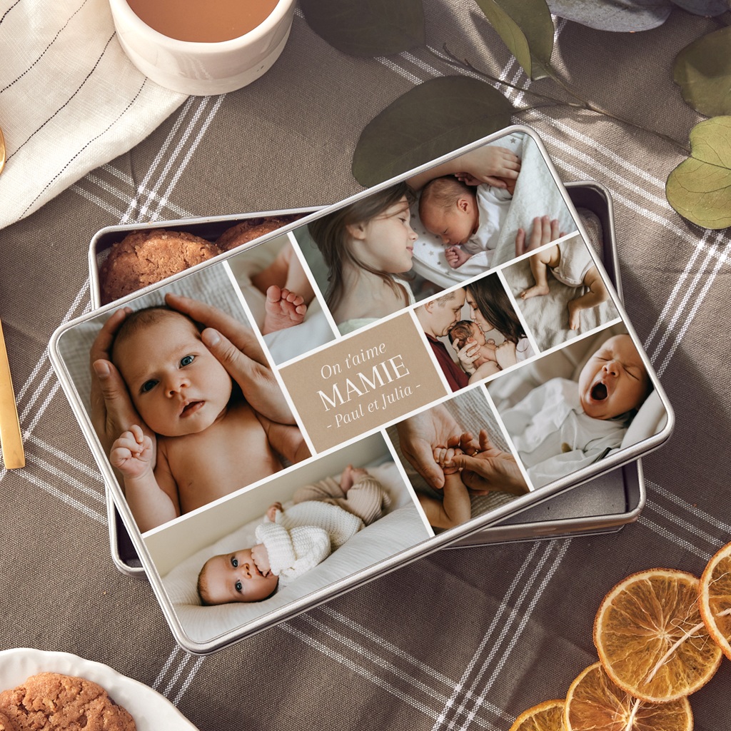 Boîte photo personnalisée Love Family