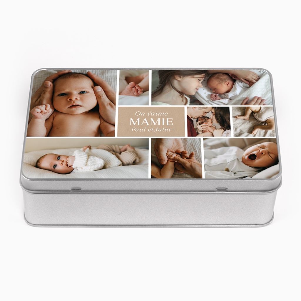 Boîte photo personnalisée Love Family pas cher