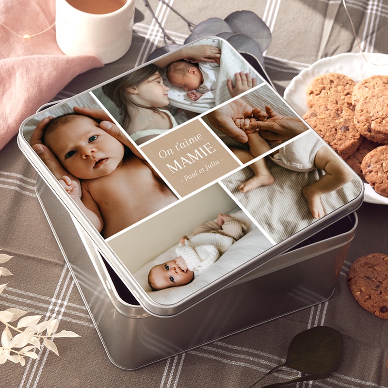 Boîte photo personnalisée Love Family