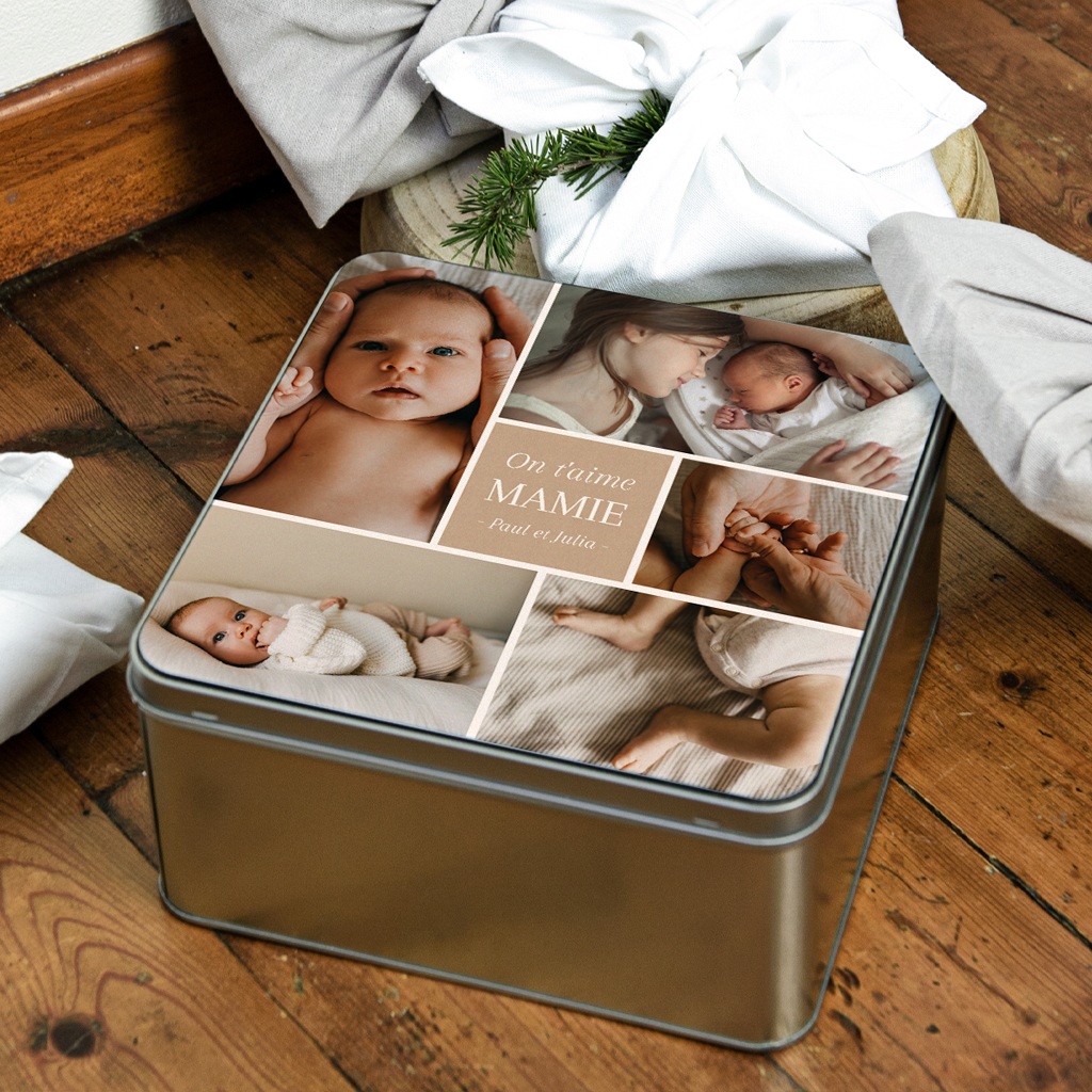 Boîte photo personnalisée Love Family gratuit