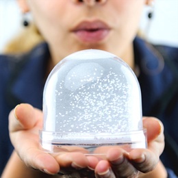 Boule à neige personnalisée Galets Colorés gratuit