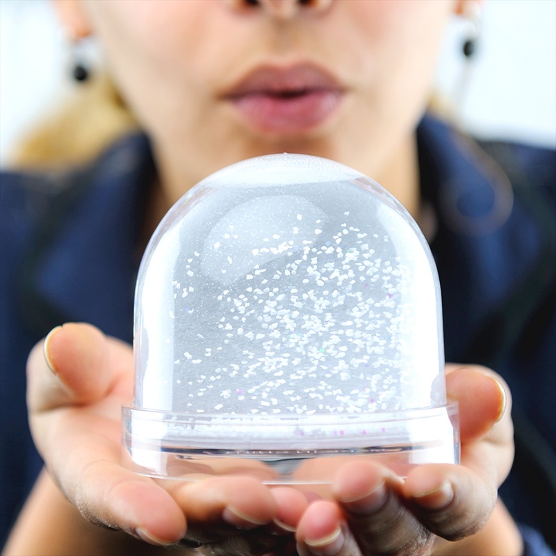Boule à neige personnalisée Galets Colorés gratuit
