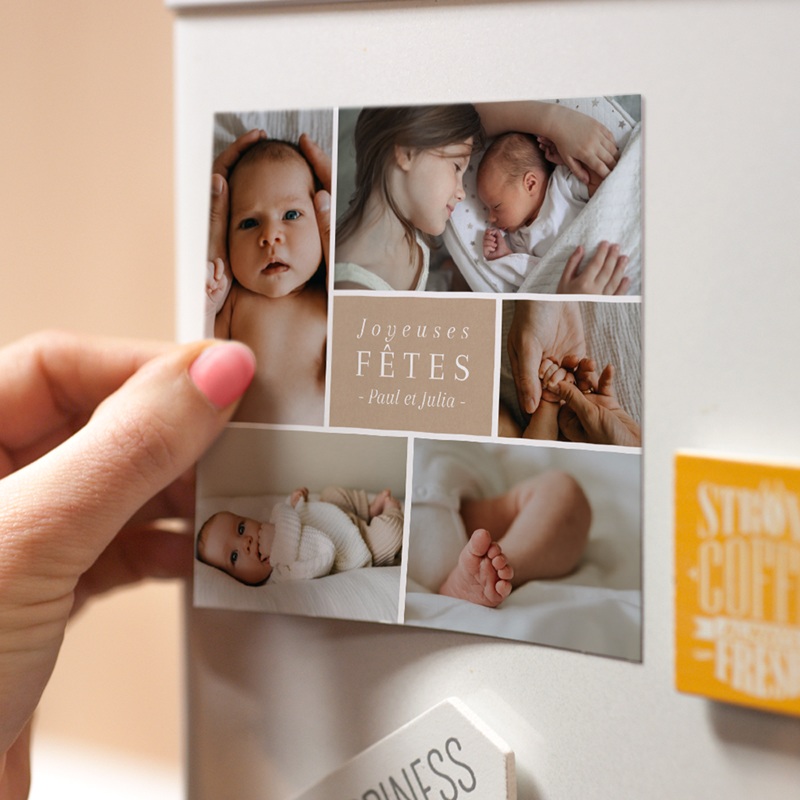 Magnet photo personnalisé Love Family