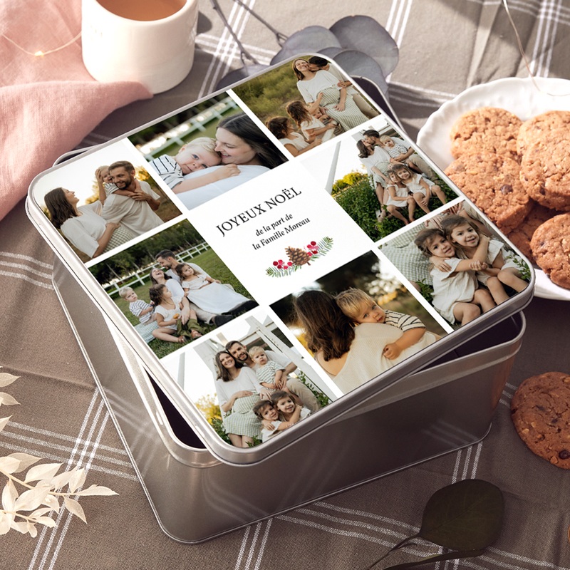 Boîte photo personnalisée Délices de Noël