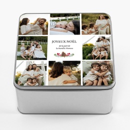 Boîte photo personnalisée Délices de Noël pas cher Boîte photo personnalisée Délices de Noël pas cher