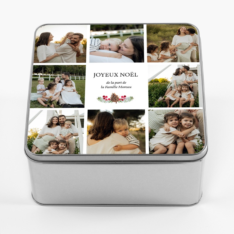 Boîte photo personnalisée Délices de Noël pas cher