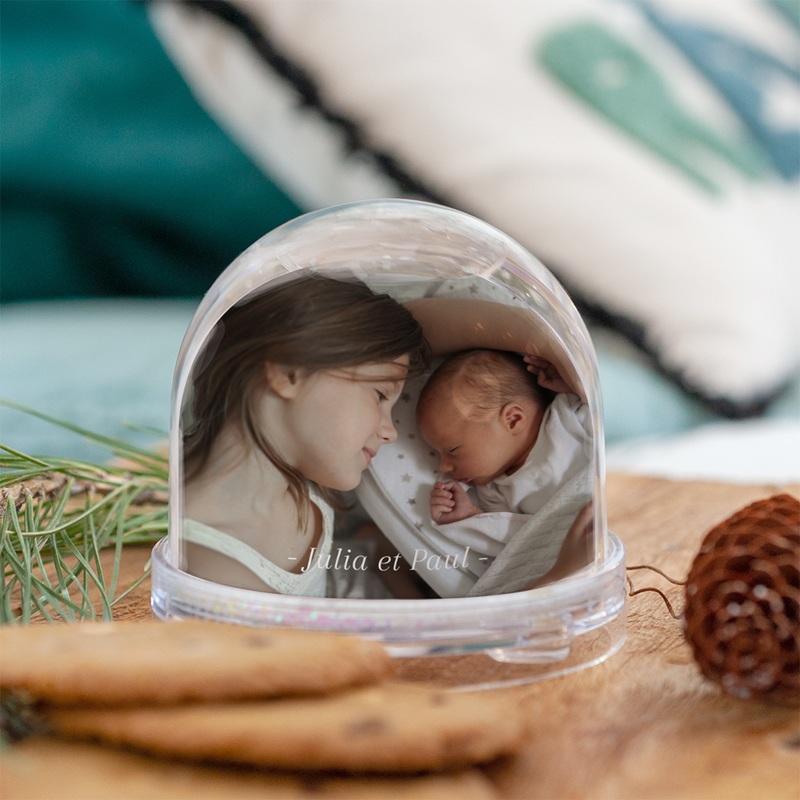 Boule à neige personnalisée Love Family pas cher