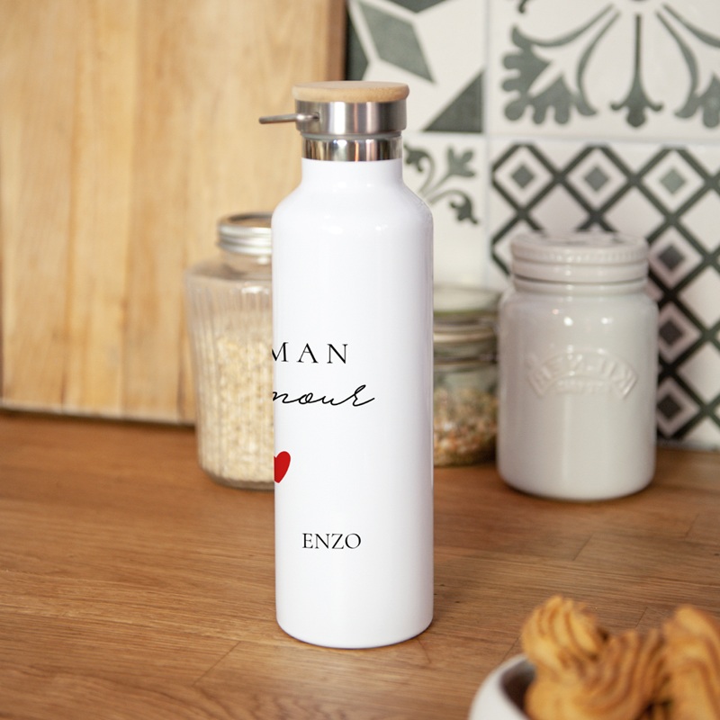 Gourde personnalisée Maman d'amour gratuit
