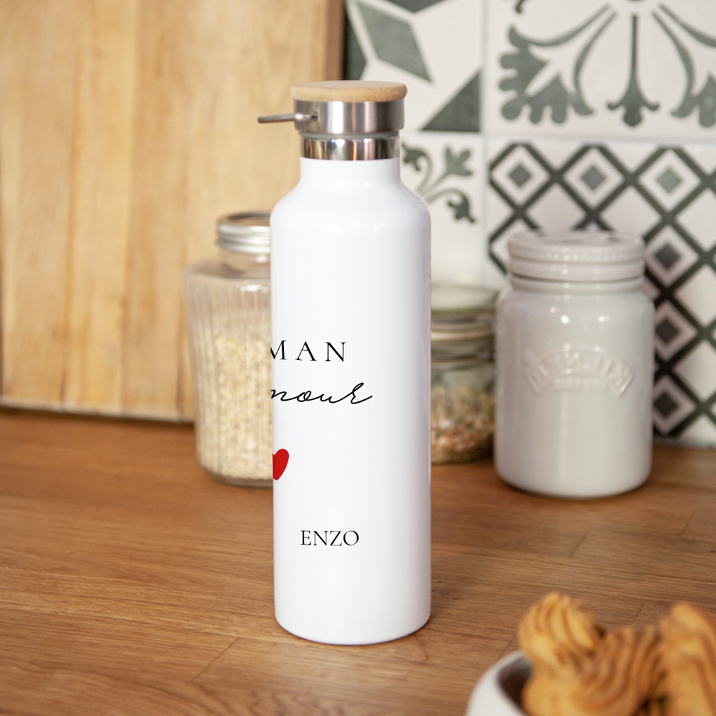 Gourde personnalisée Maman d'amour gratuit