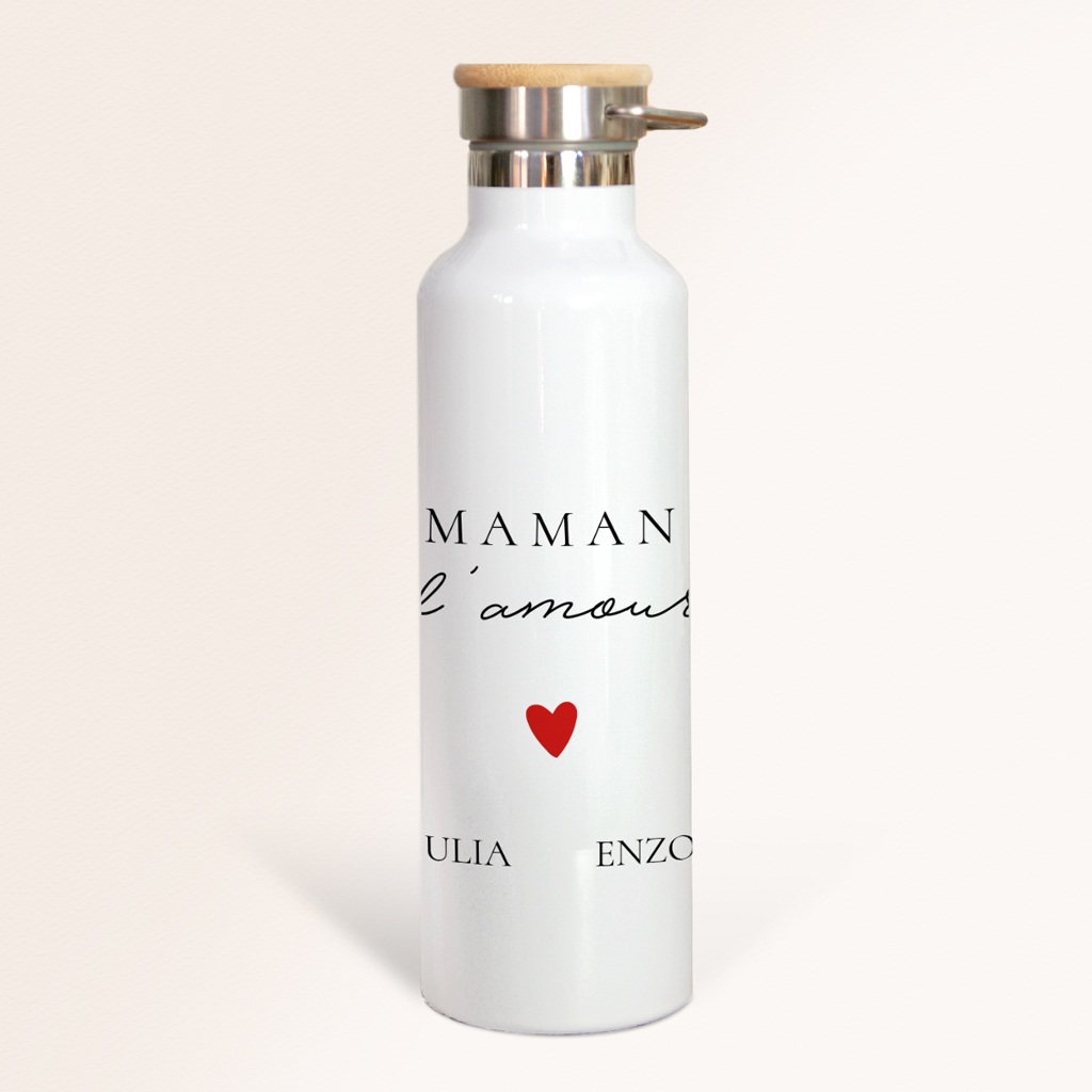 Gourde personnalisée Maman d'amour