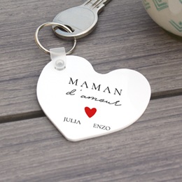 Porte-clés personnalisé Maman d'amour gratuit