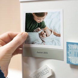 Magnet photo personnalisé Les petits cœurs de papa gratuit