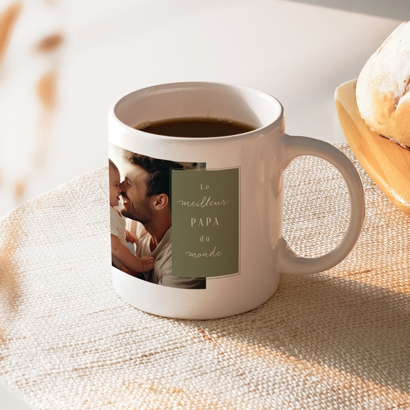 Mug personnalisé Les petits cœurs de papa