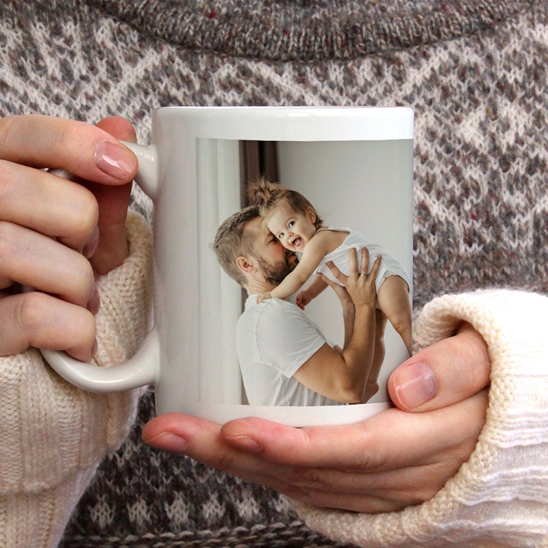 Mug personnalisé Les petits cœurs de papa