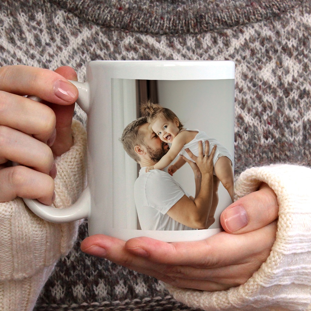 Mug personnalisé Les petits cœurs de papa
