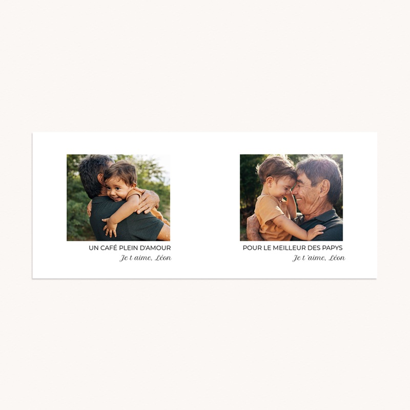 Carte de Remerciement Naissance Orientale Papy d'amour pas cher