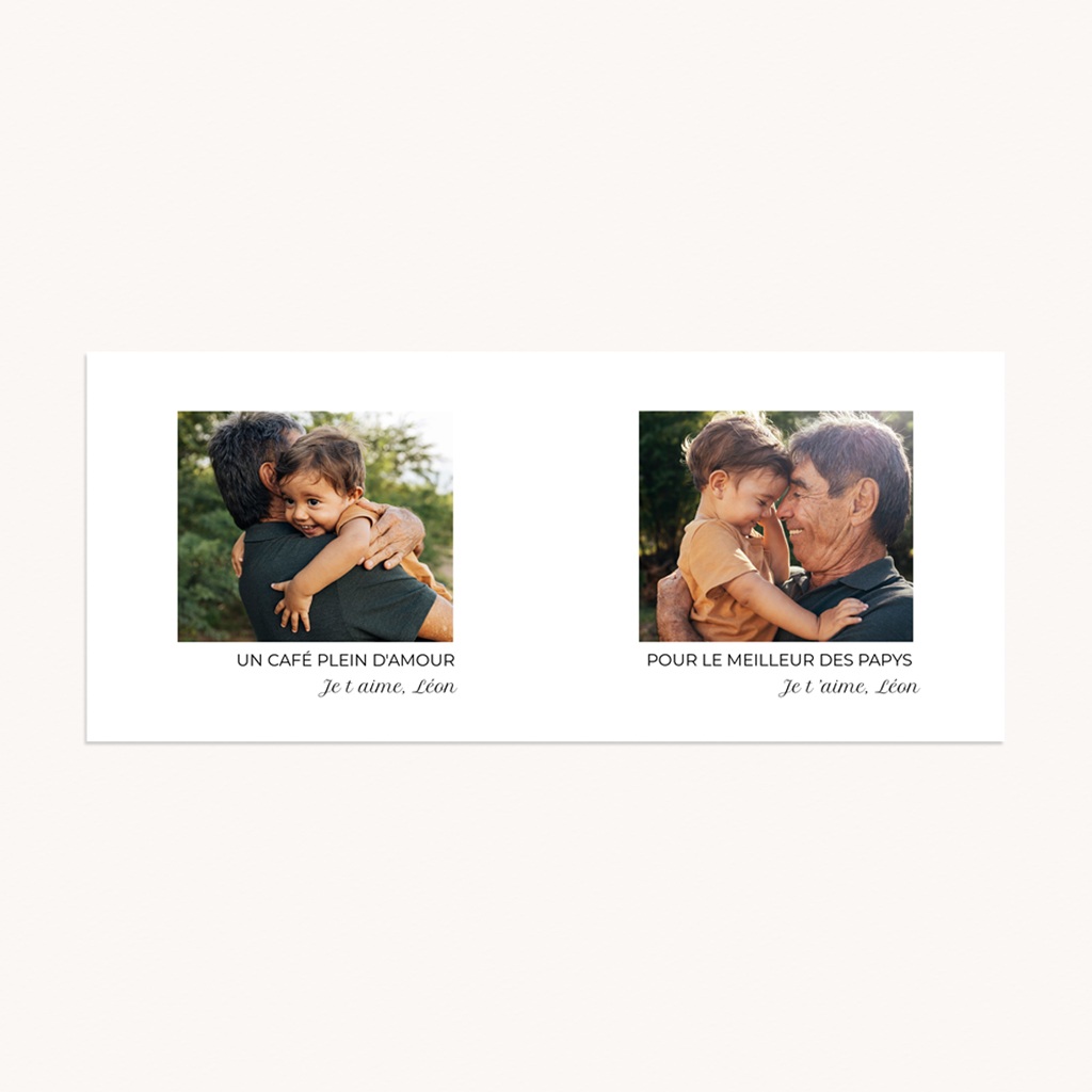 Carte de Remerciement Naissance Orientale Papy d'amour pas cher