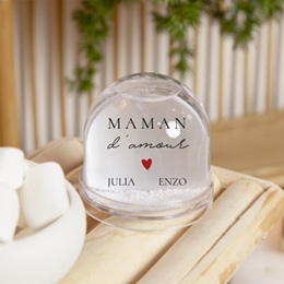 Boule à neige personnalisée Maman d'amour