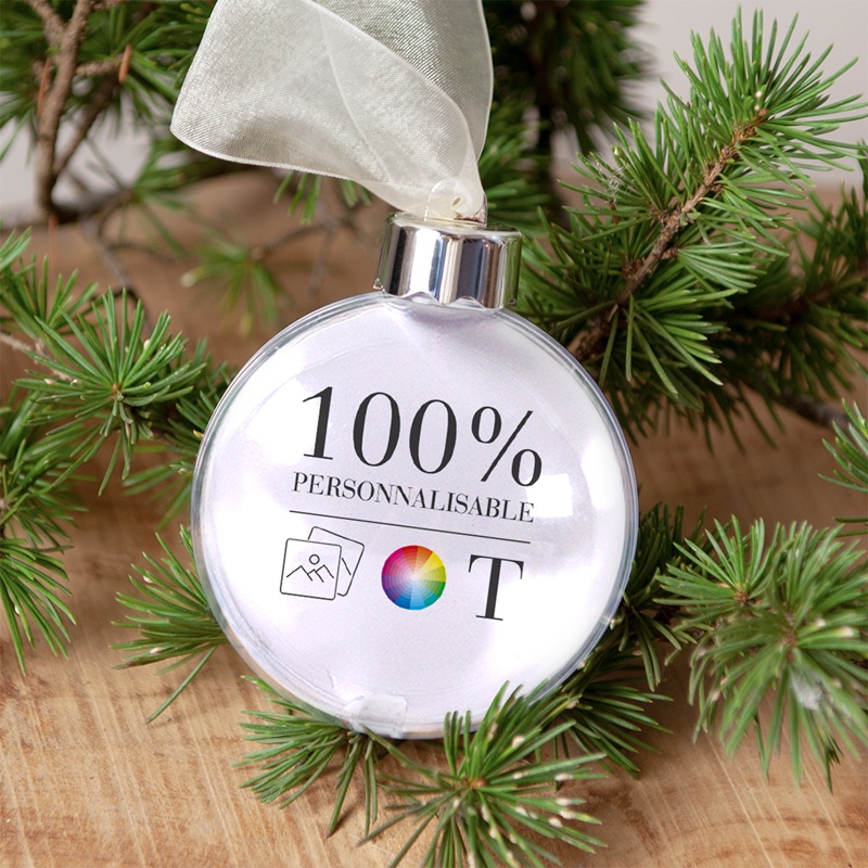 Boule de Noël personnalisée Do It Yourself gratuit