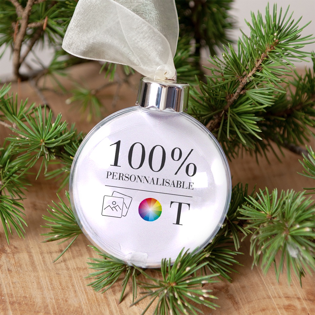 Boule de Noël personnalisée Do It Yourself gratuit