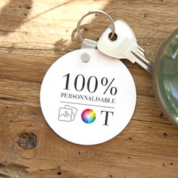 Porte-clés personnalisé Do It Yourself Rond