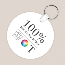 Porte-clés personnalisé Do It Yourself Rond pas cher