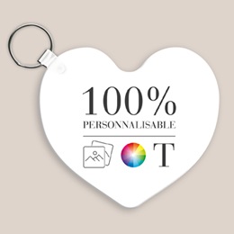 Porte-clés personnalisé Do It Yourself Cœur pas cher