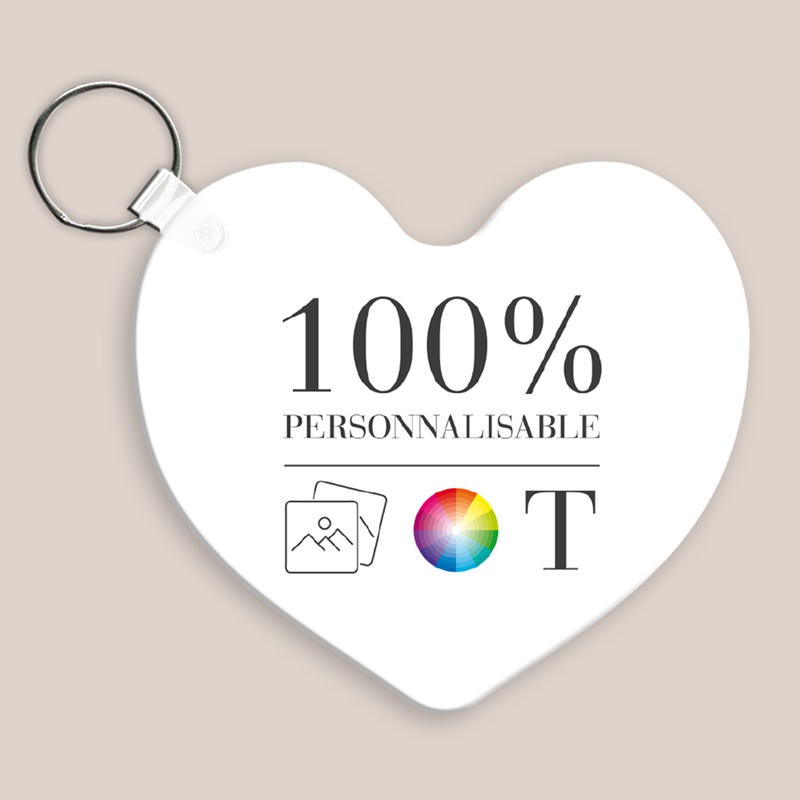 Porte-clés personnalisé Do It Yourself Cœur pas cher