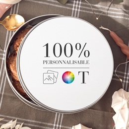 Boîte photo personnalisée Do It Yourself Ronde
