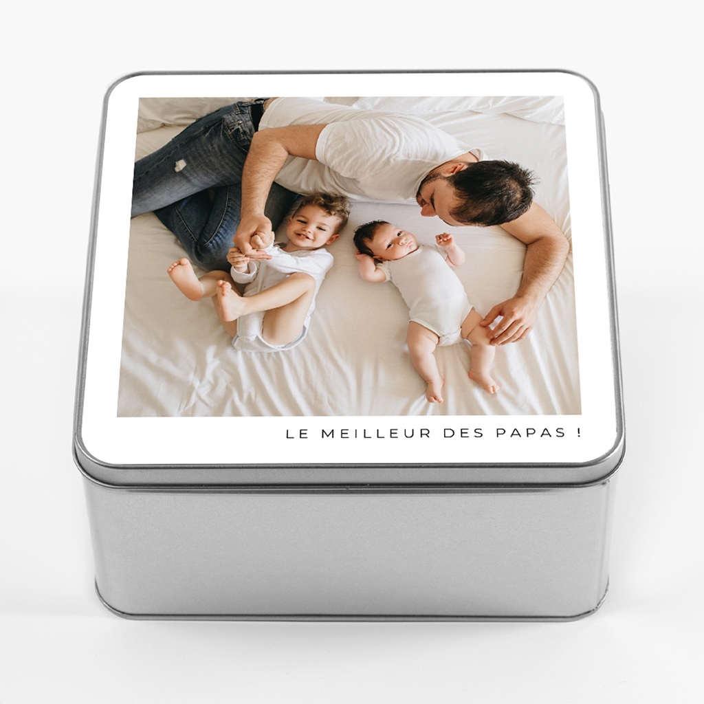 Boîte photo personnalisée Papa d’amour pas cher