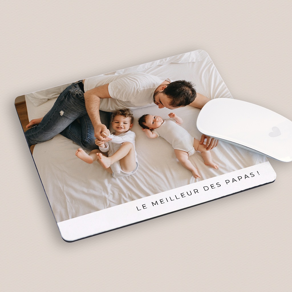 Tapis de souris personnalisé Papa d’amour pas cher