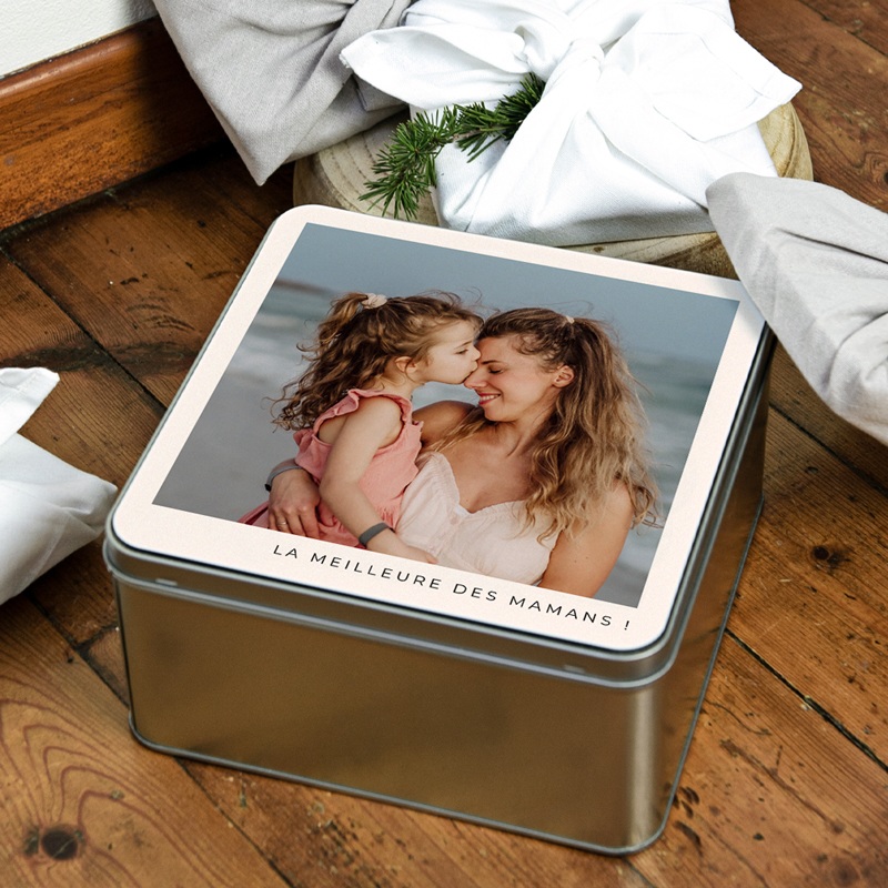 Boîte photo personnalisée La meilleure des Mamans gratuit
