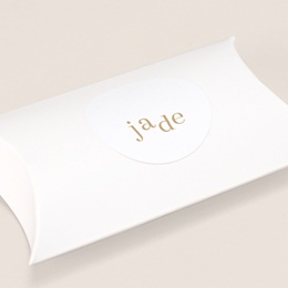 Sticker Enveloppe Naissance Joli Coeur, Ø 4,5 cm