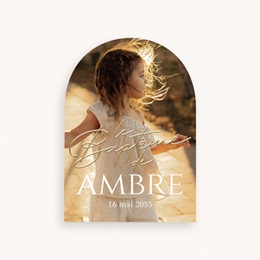 Faire-part de Bapt&ecirc;me Jour de Gr&acirc;ce