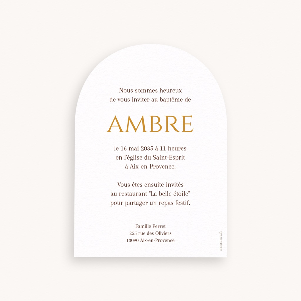 Faire-part de Bapt&ecirc;me Jour de Gr&acirc;ce pas cher