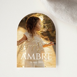 Faire-part de Bapt&ecirc;me Jour de Gr&acirc;ce gratuit