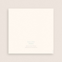 Faire-part de Bapt&ecirc;me Douce Colombe