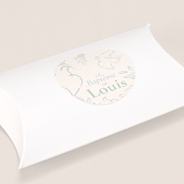 Sticker Enveloppe Bapt&ecirc;me Douce Colombe