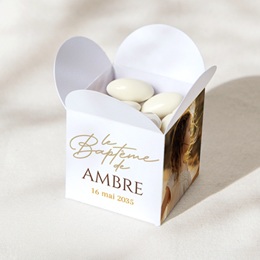 Bo&icirc;te &agrave; drag&eacute;es bapt&ecirc;me Jour de Gr&acirc;ce